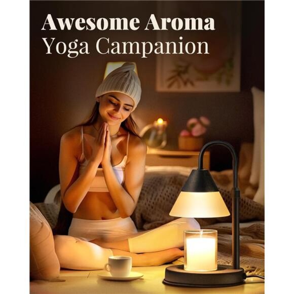 Dimmable Candle Warmer Lamp with Timer Adjustable Height, Valentines Day - Picture 6 of 7